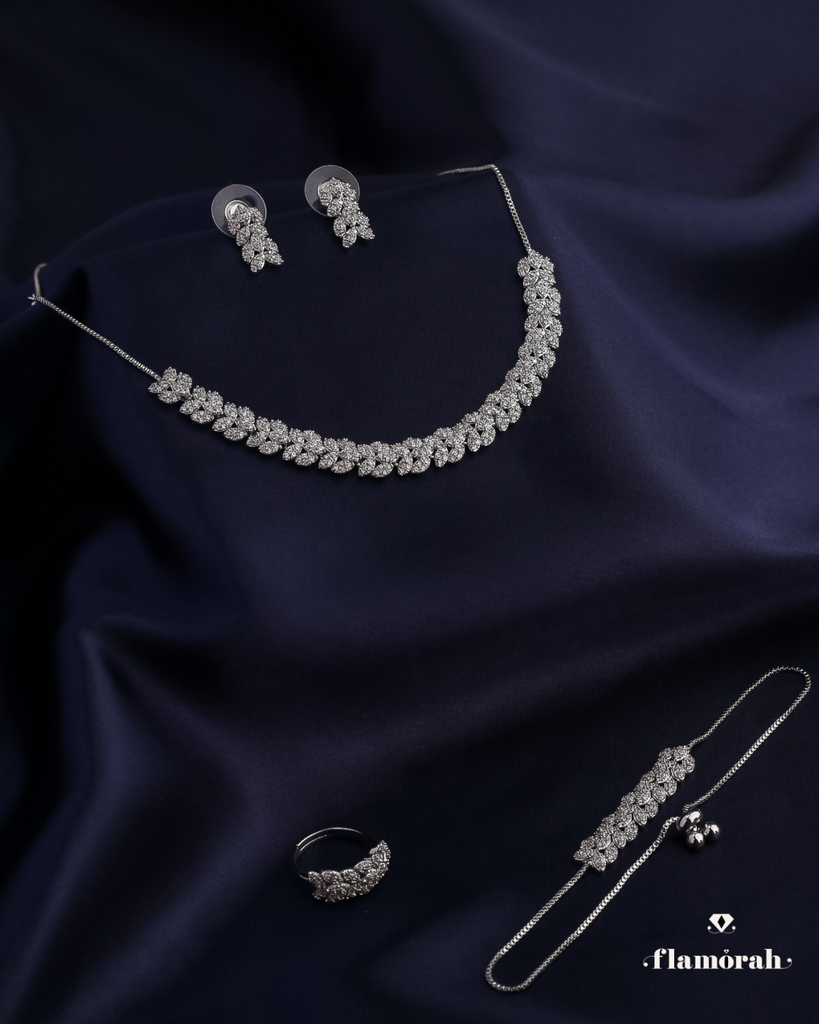[CN531-S] Adjustable safa zircon set 