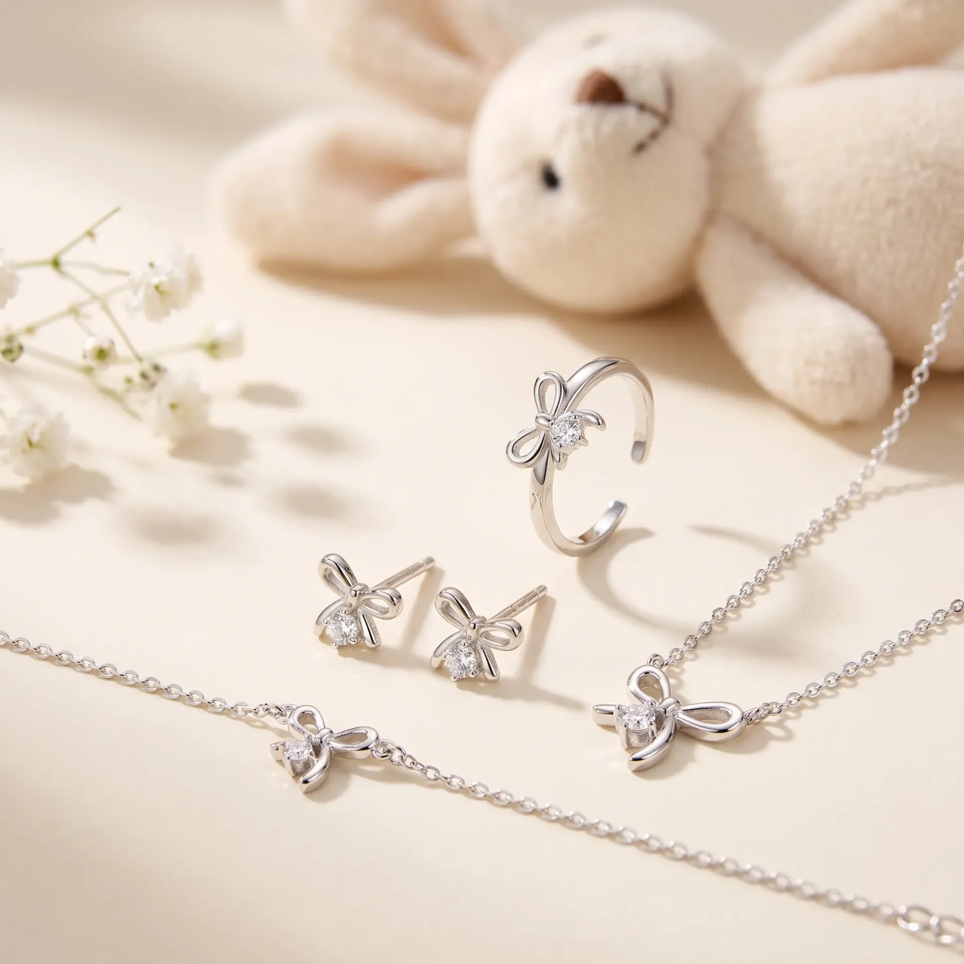simple fyonka baby silver925 set