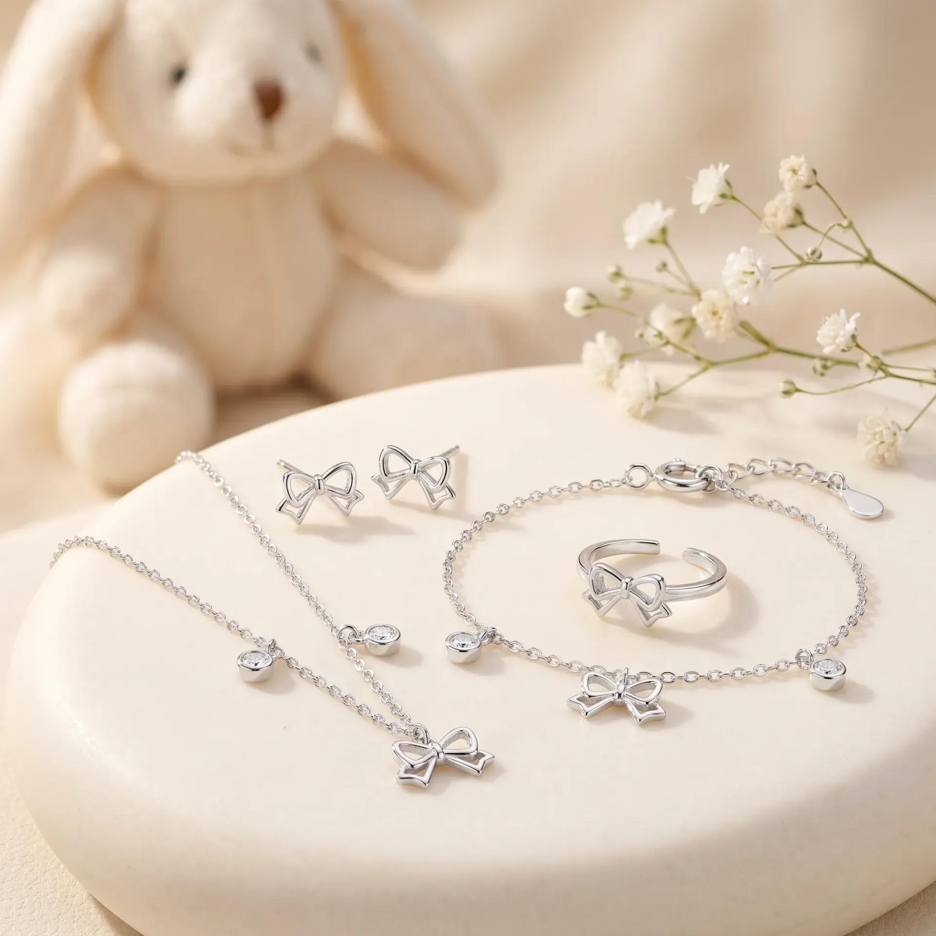 fyonka with stone baby silver925 set (٣)