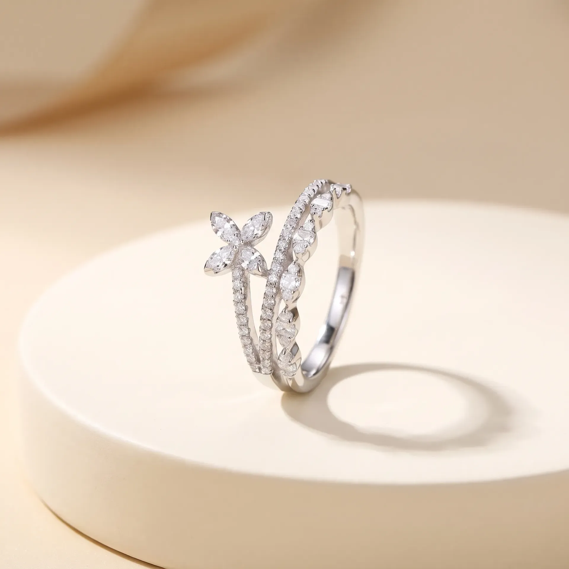 flower with 2line silver925 ring (6)