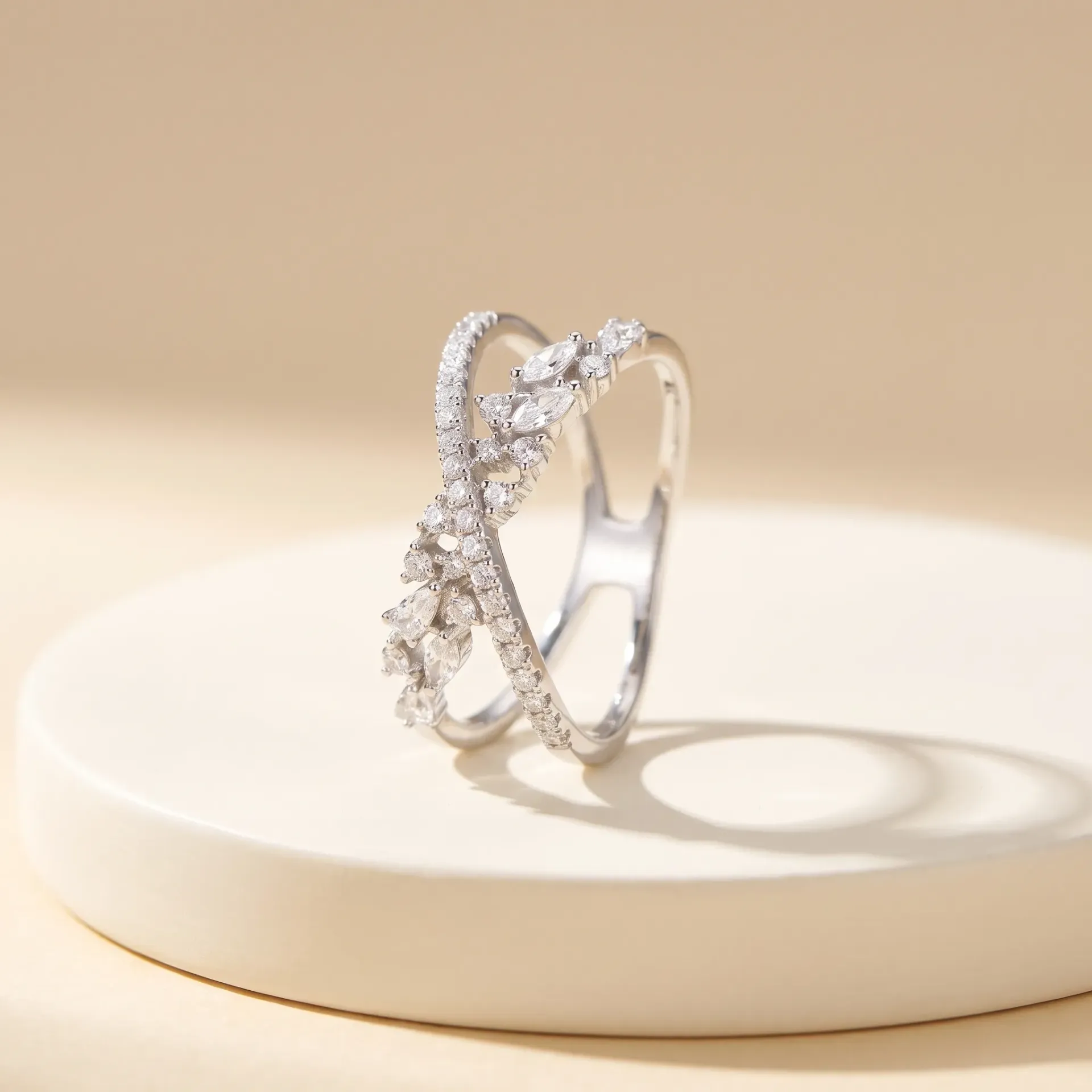 cross with line thick silver925 ring (6)