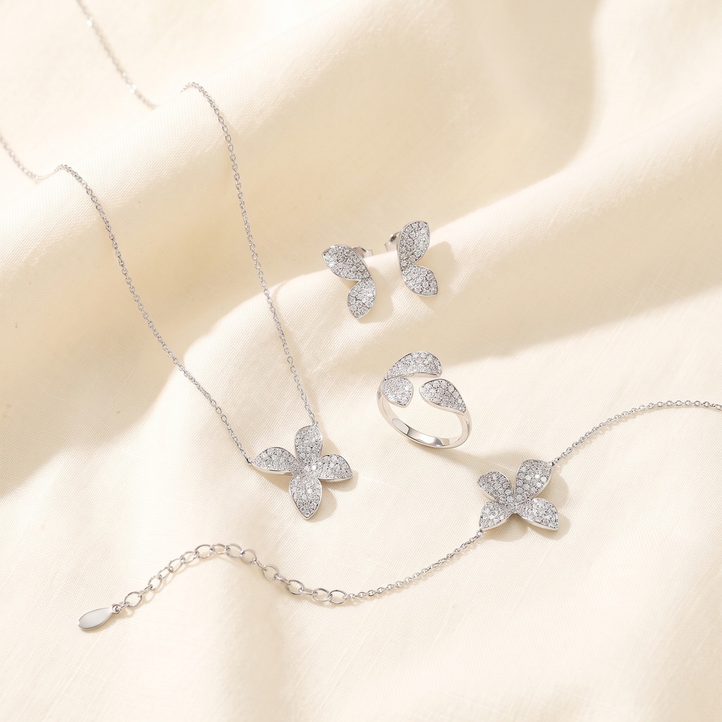 elegant new slim flower full set (gold)