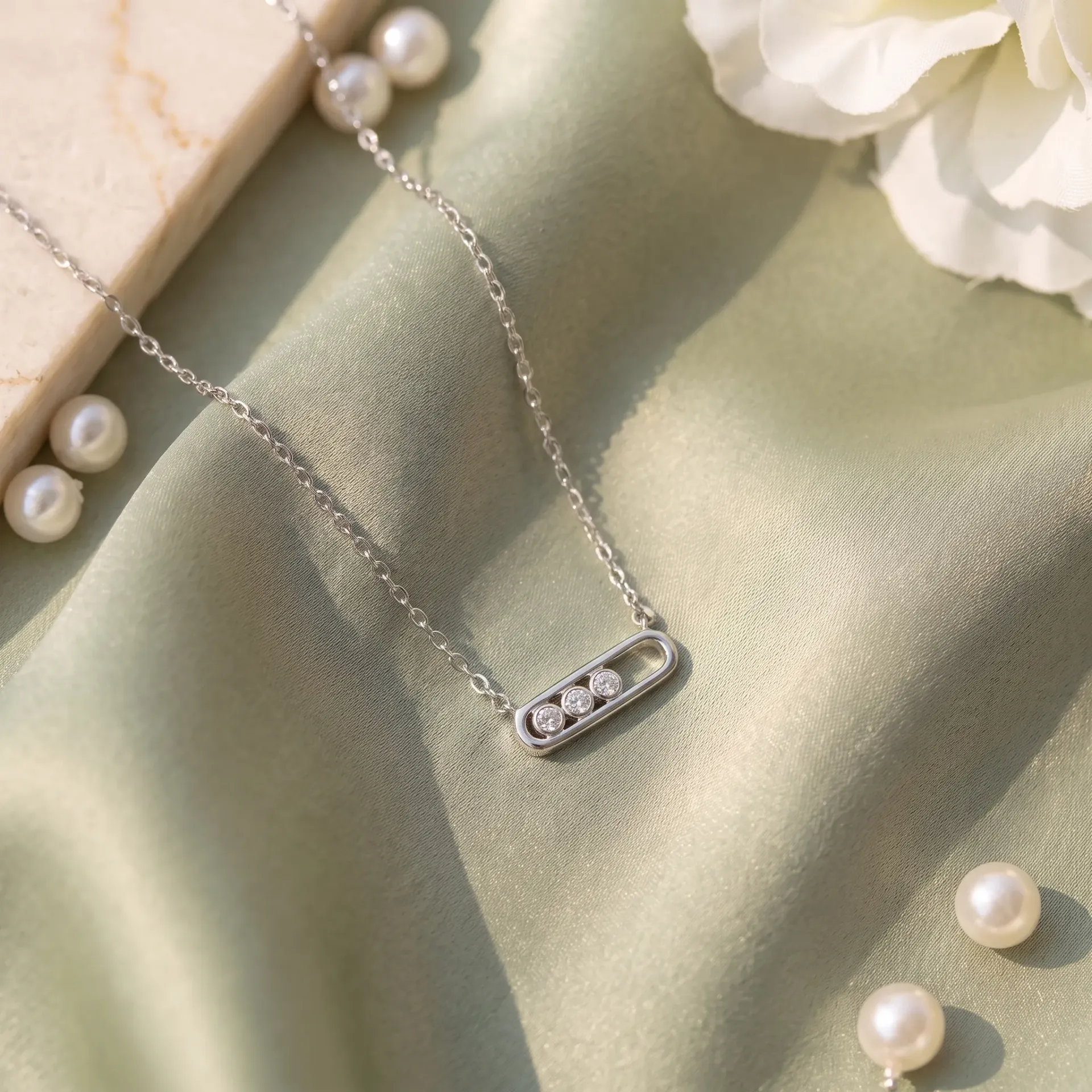 smooth k silver925 necklace