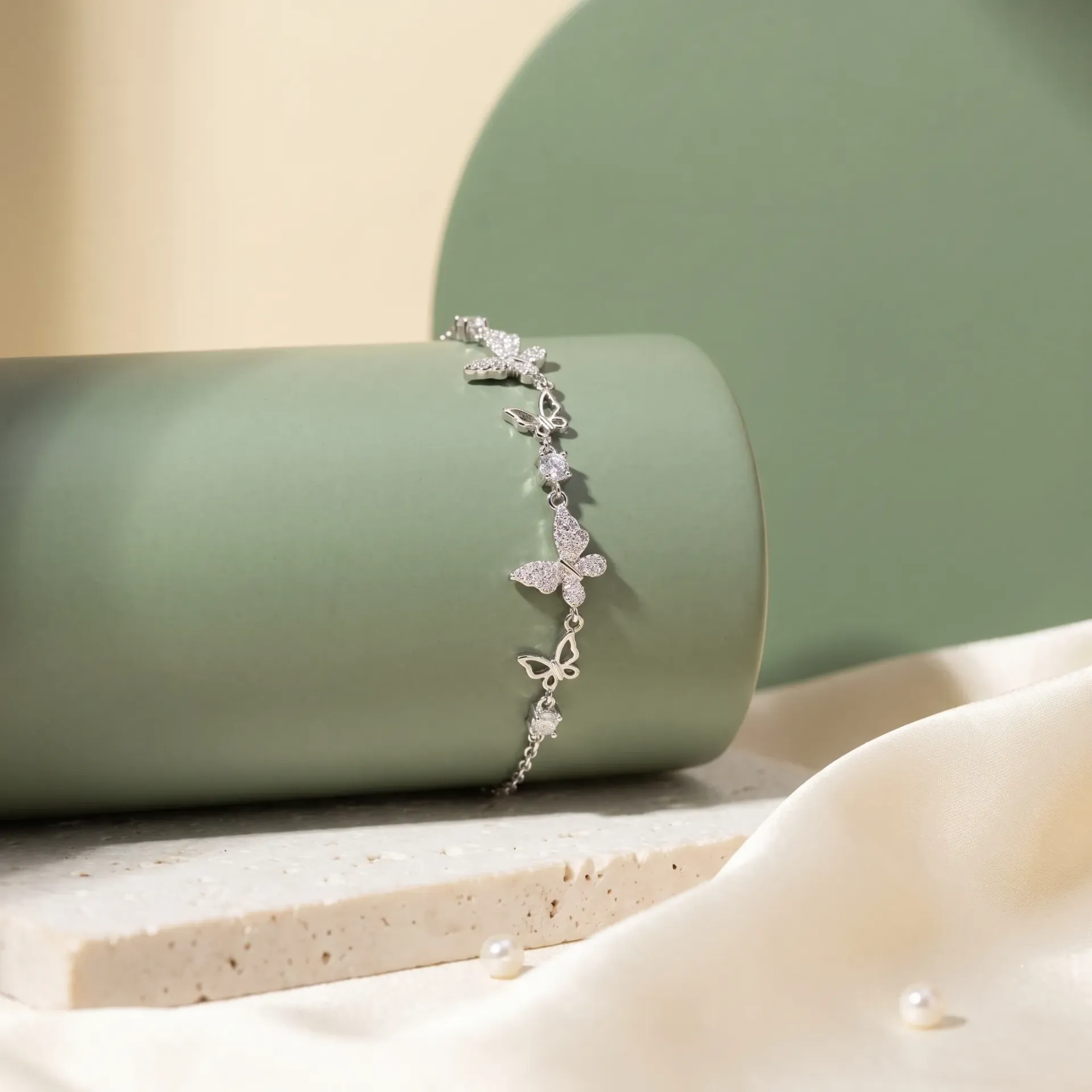 Butterflies silver925 bracelet