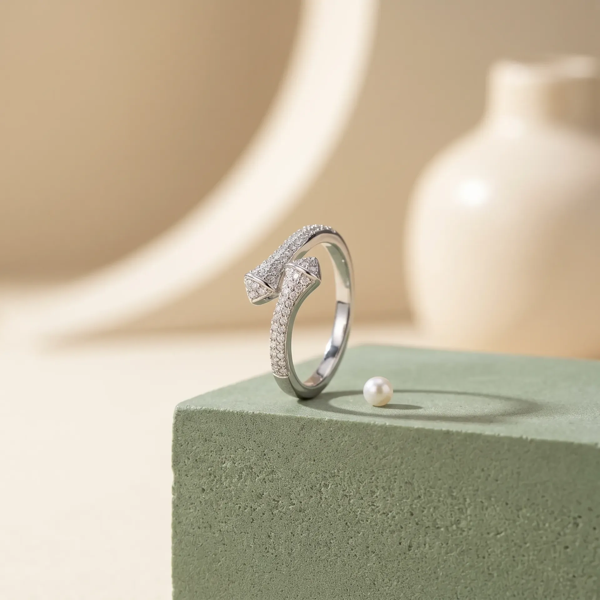 Bypass knot silver925 ring