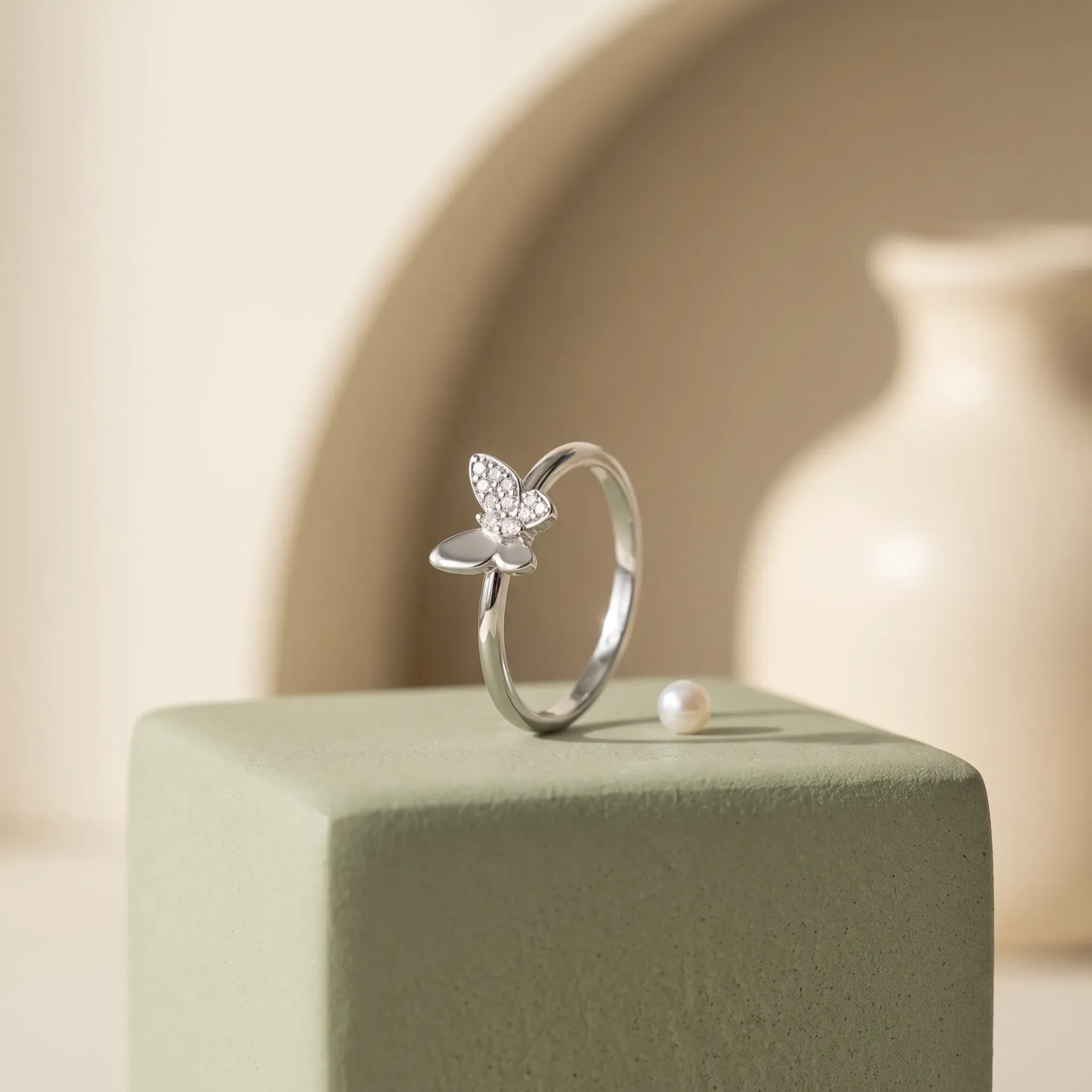 Small butterfly silver925 ring