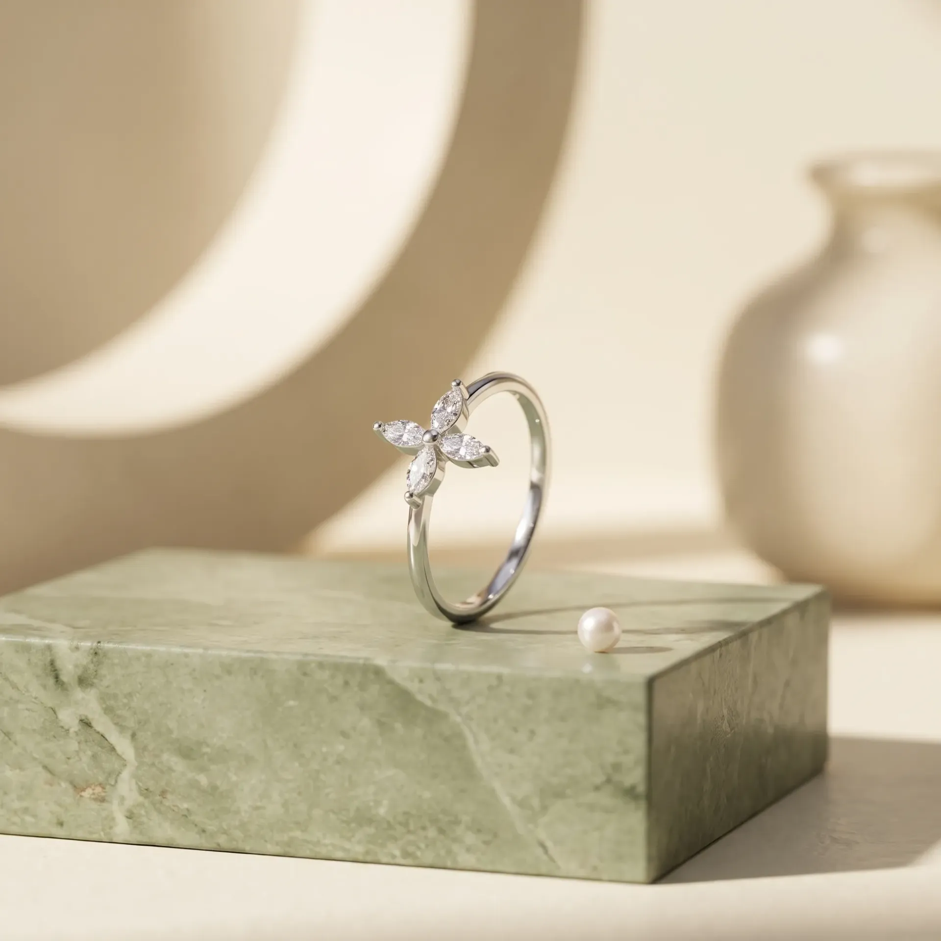 [R8520-5] Marquise flower silver925 ring (5)