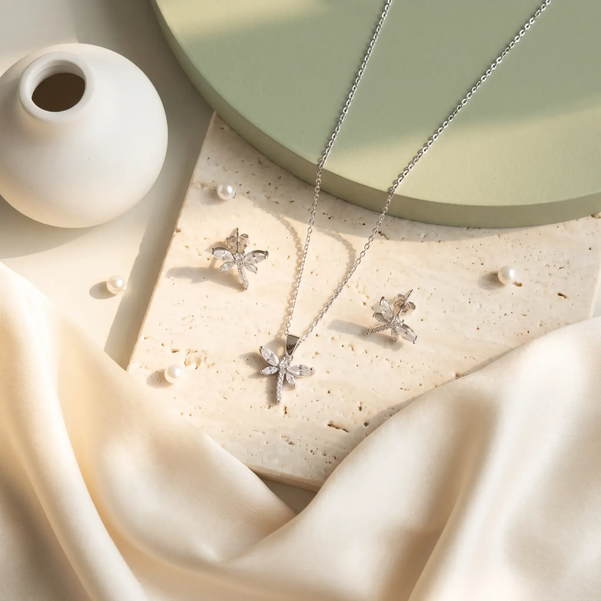 Dragonfly silver925 set