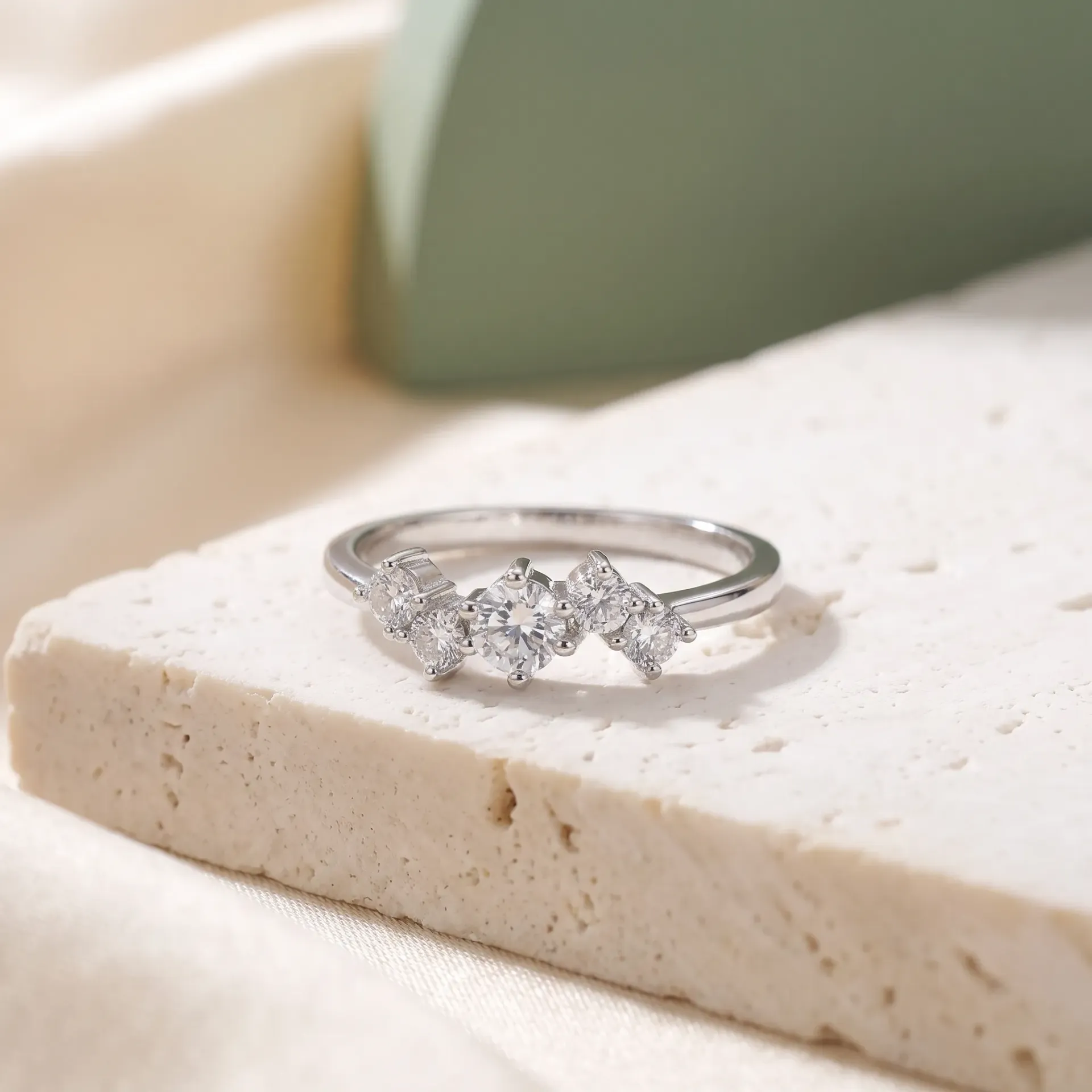 Marquise cluster silver925 ring