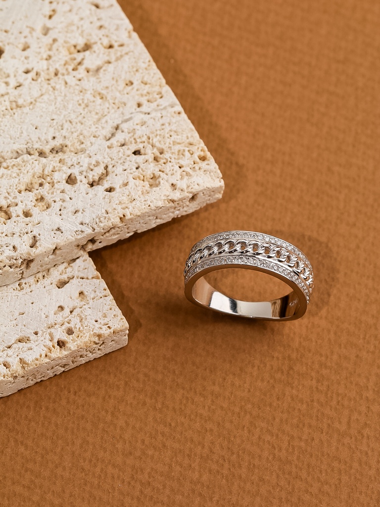 Silver 925 ring with chain (7)