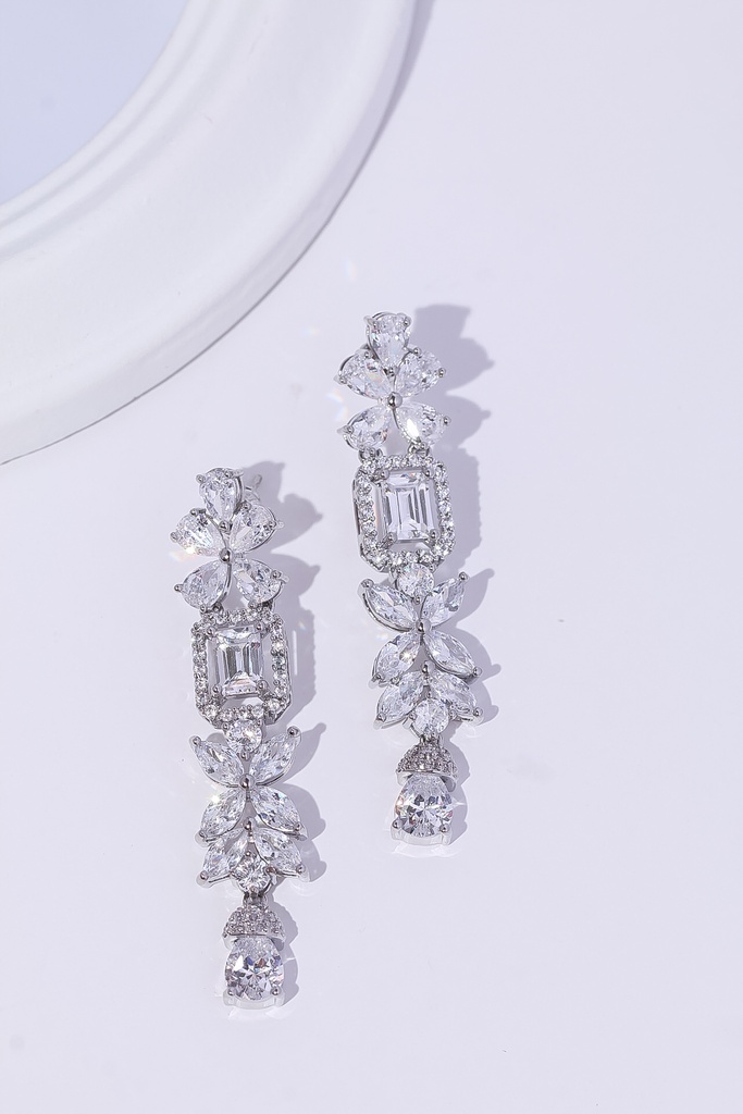 luxury zircon earrings 