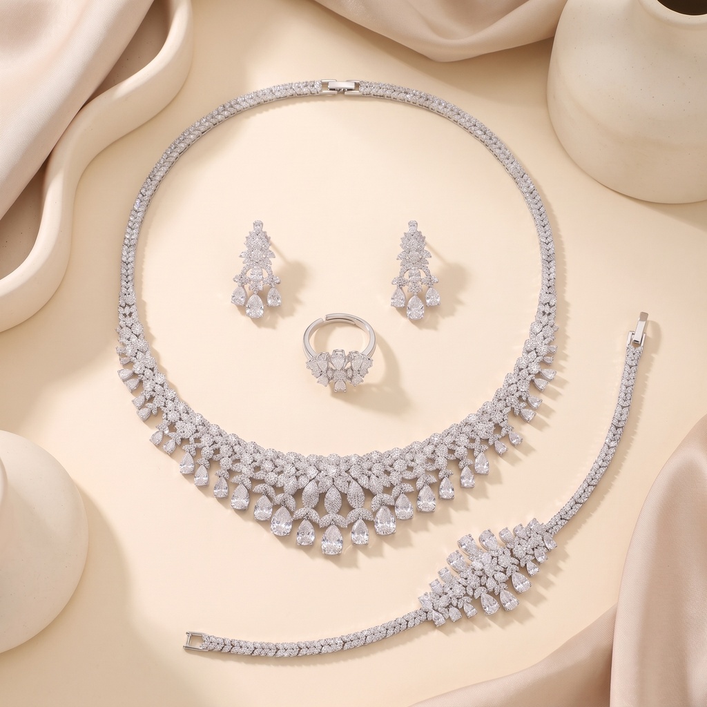 [CN1904] 2sides drops zircon set