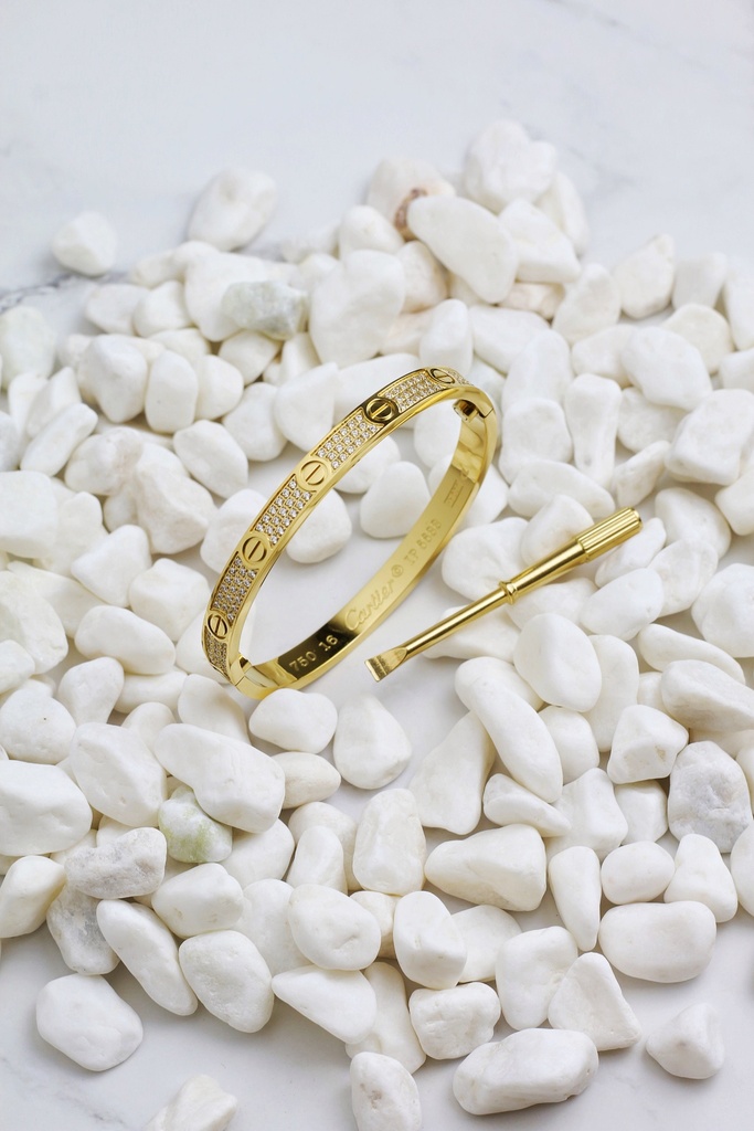 سوار بحجر كامل (gold, 16)