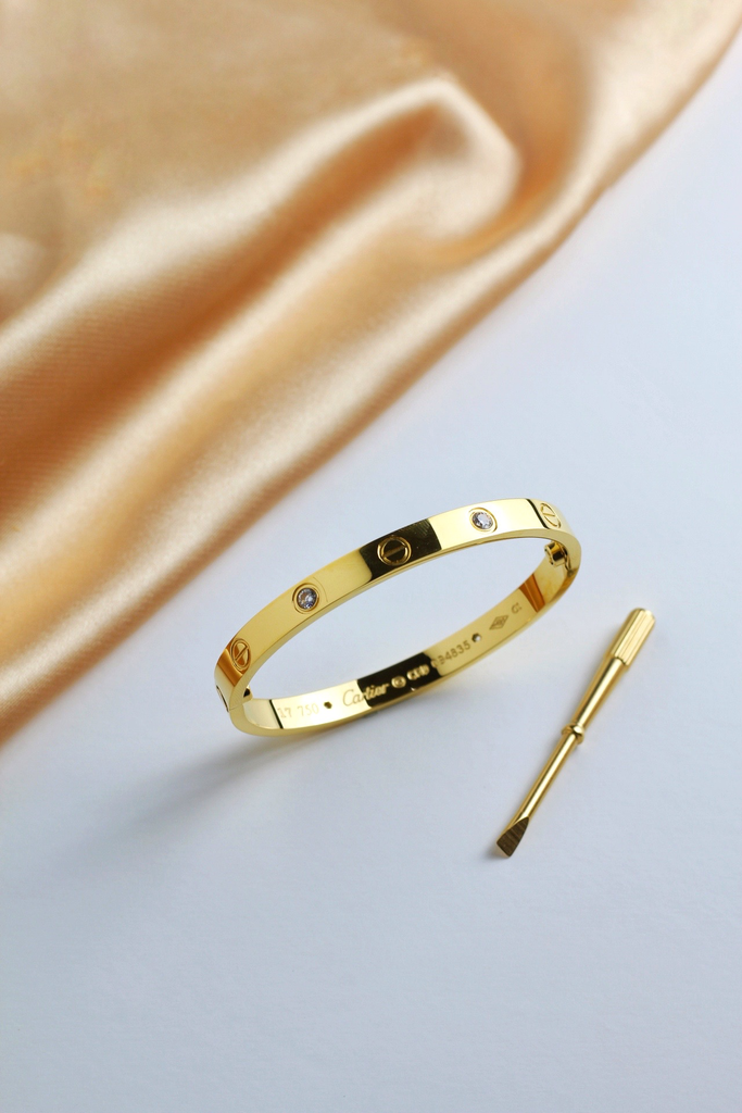 Bangle escrow 4 stones (gold, 16)