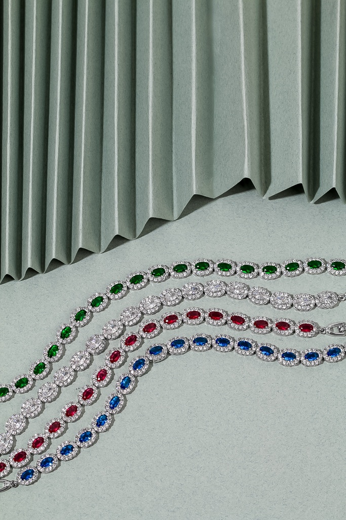 oval zircon barcelet 