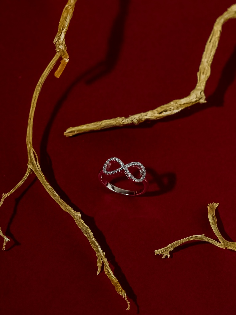 خاتم فضة 925 بشكل لانهائي ناعم (6)