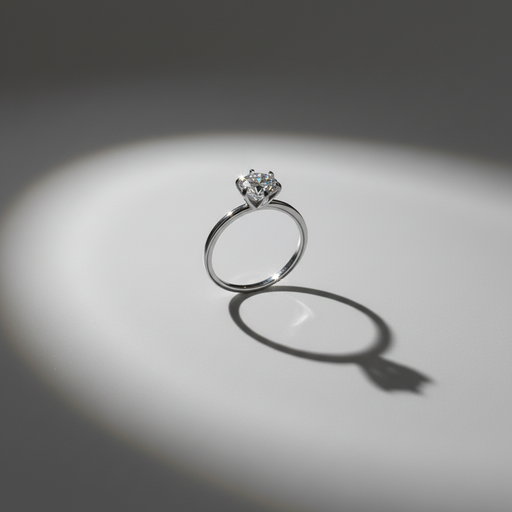 plain with one stone silver 925 ring