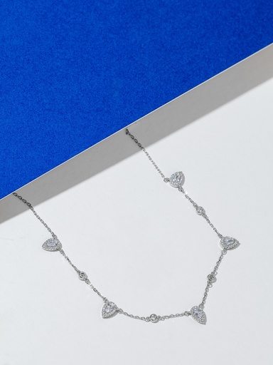 small drops silver 925 elegant choker