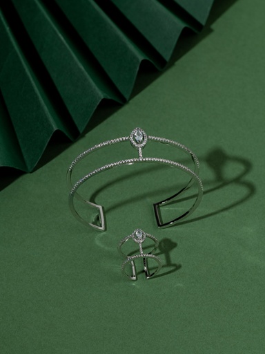 New style bangle with ring 