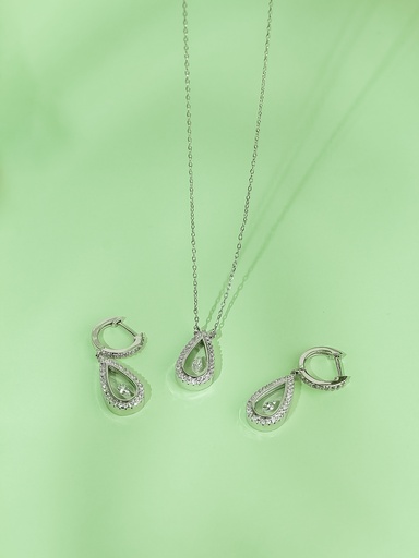 Small waterdrop necklace set