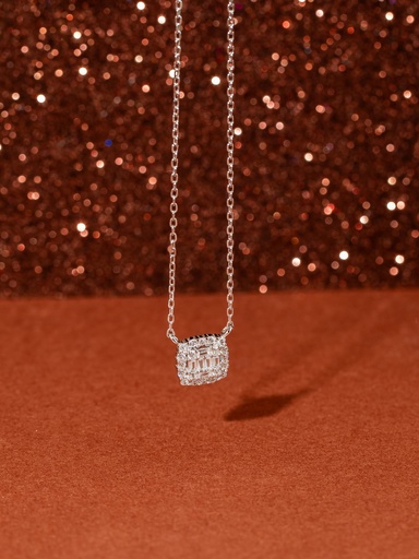 Small silver 925 elegant necklace