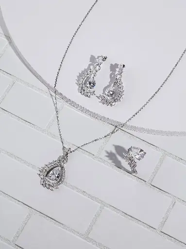 half safa elegant colored necklace set 