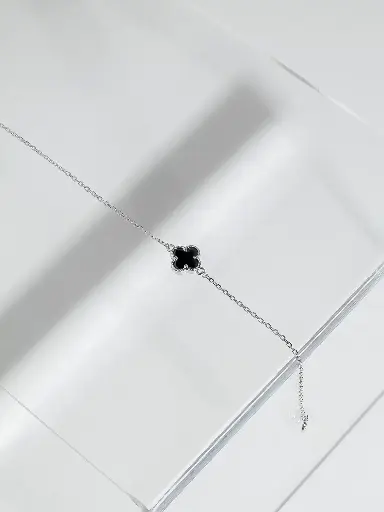 1 flower silver 925 bracelet  