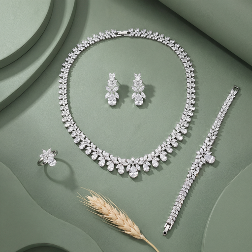 [CN1025] Big to small drops zircon set