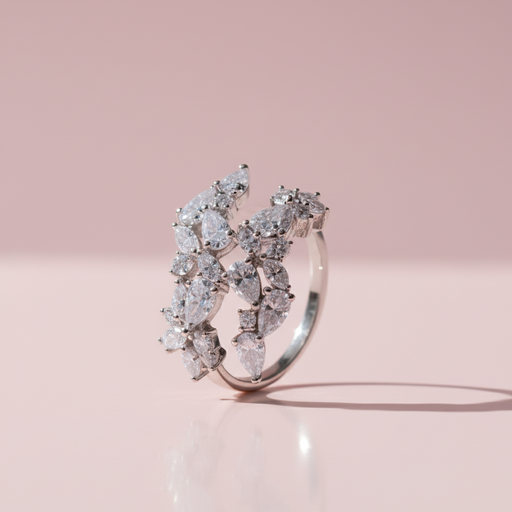 Multi drops adjustable silver925 ring 