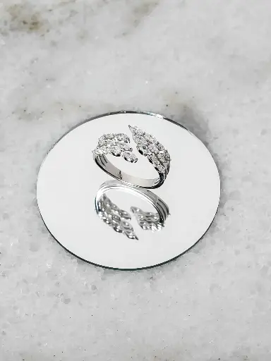 3 row adjustable silver925 ring 