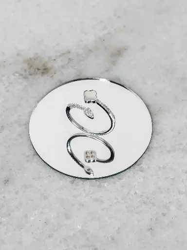 Flower with drop adjustable silver925 ring 