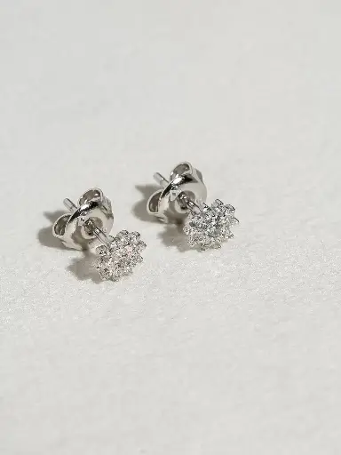 [D4428] Sun silver925 earrings 
