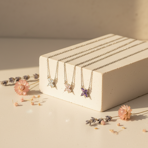 Elegant small butterfly silver925 necklace