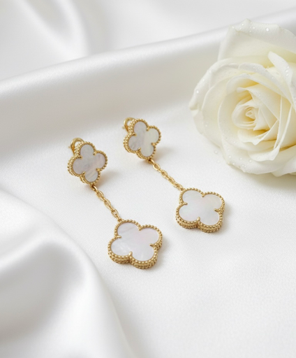 Long 2flower earrings 