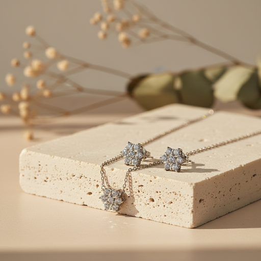 cute snow silver925 SET