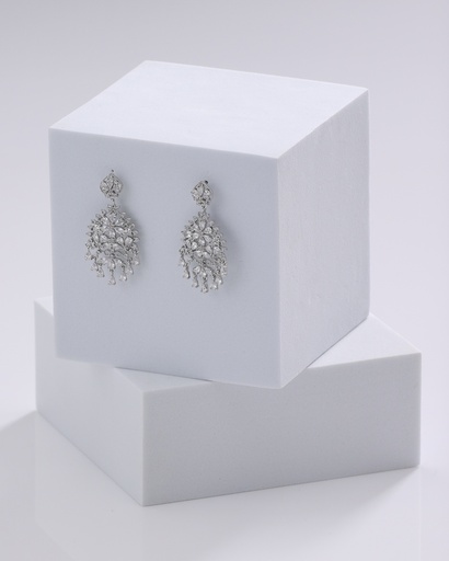 [EZ-44-67] chandelier zircon  earrings 