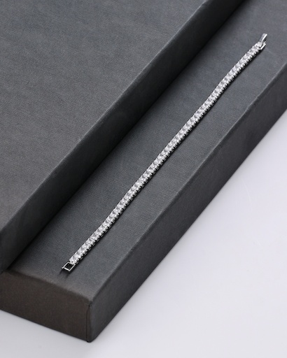 tiny square zircon bracelet