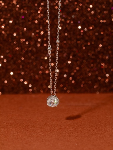 [NS-25-38] silver 925 round necklace