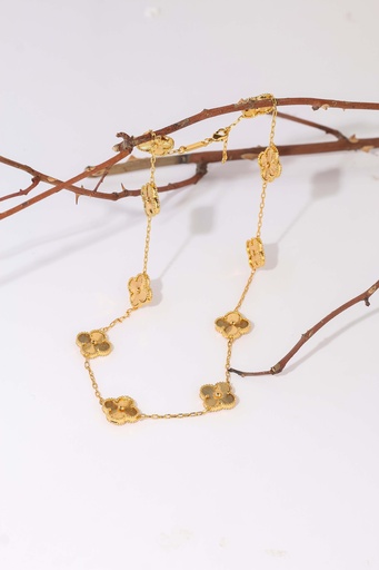 Gold choker flower shape