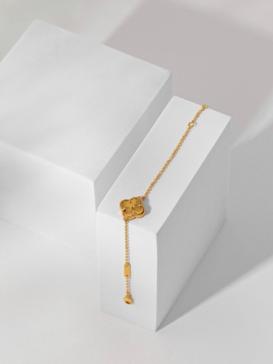 [BT-33-02] 1 gold flower bracelet