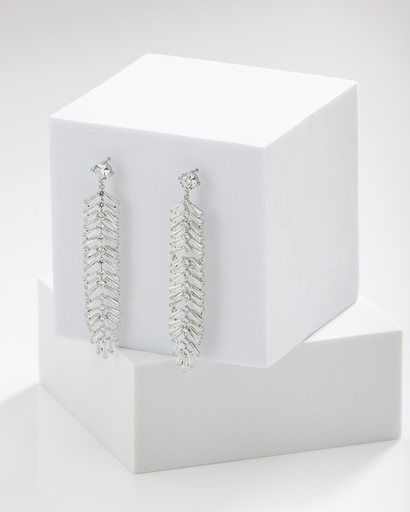 [E19070110] Thick bridal safa earrings