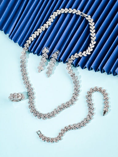 [SZ-44-53] Smooth straight line safa zircon set
