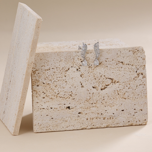 [EZ-44-72] eye brow drop simple earrings