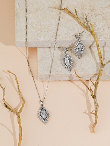 [SN-03-52] Stunning zircon necklace set