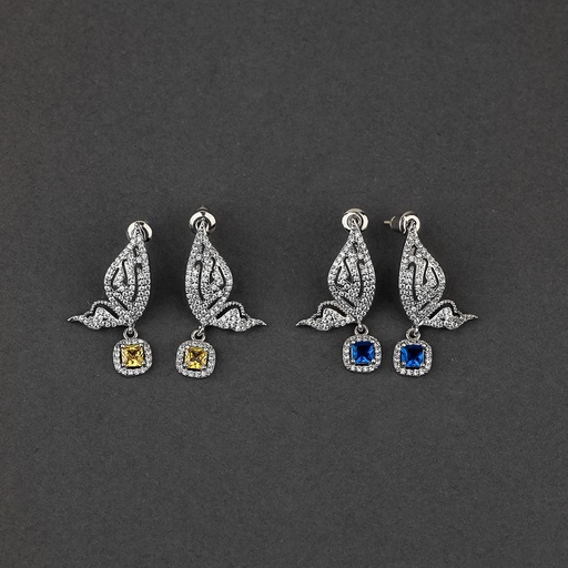 [EZ-44-44] New butterfly zircon earrings