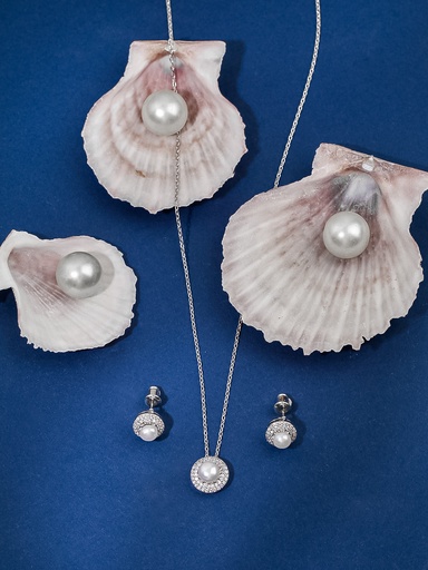 [SN-03-46] Small round lulu necklace set