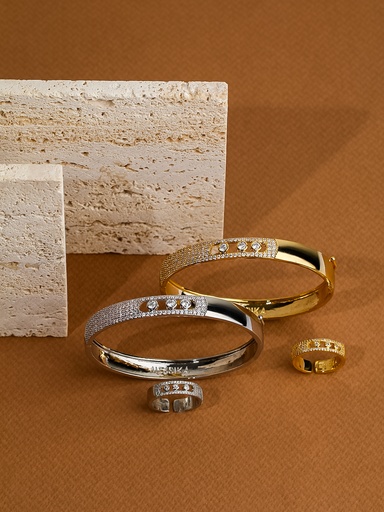 [GS-03-12] Thick k bangle with ring