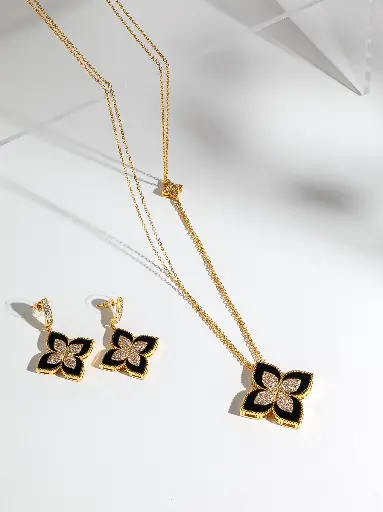 [SN-03-36] Long Ro necklace set