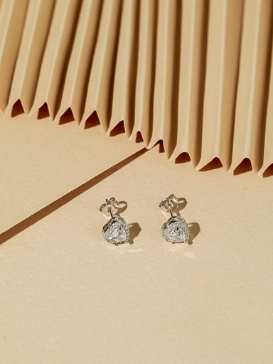 [ES-25-06] Heart shape silver 925 earrings
