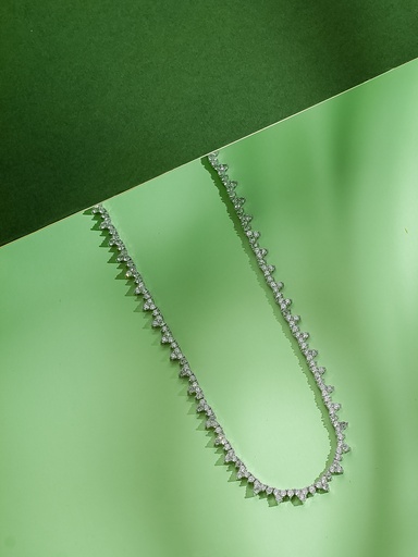 [CH-03-32] smooth simple zircon choker